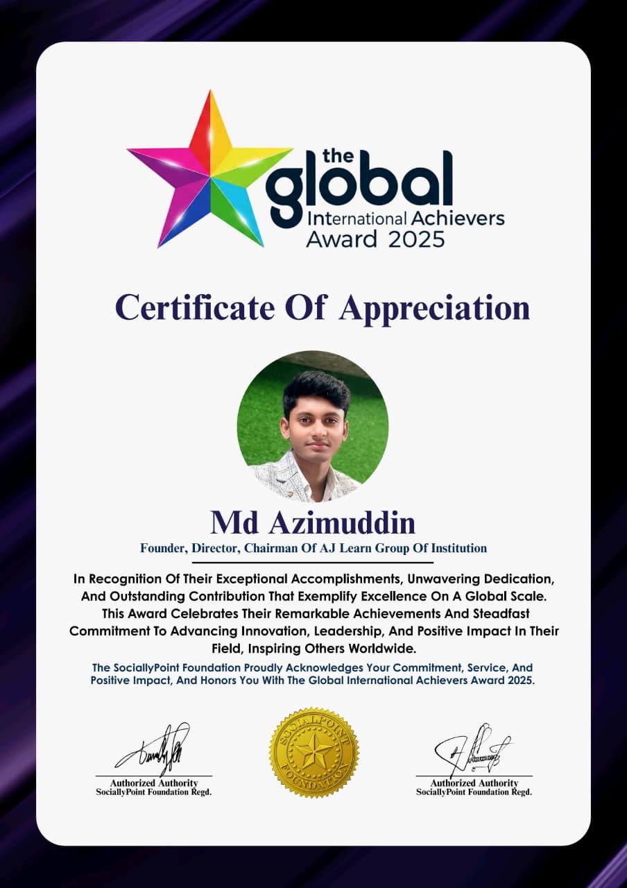 THE GLOBAL INTERNATIONAL ACHIEVERS AWARD 2025